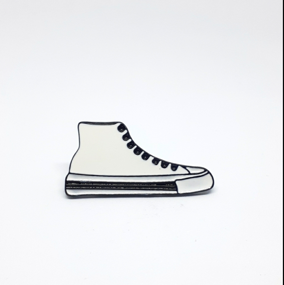 Converse-style enamel pin converse style shoe